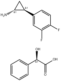 (1R,2S)-2-(3,4-difluorfenyl)cyclopropanamine (2R)-hydroxy(fenyl)ethanoaat