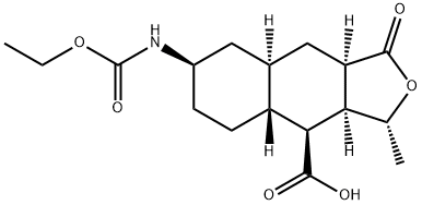 (1R,3aR,4aR,8aR,9S,9aR)-1-methyl-3-oxodecahydro-3H-spiro[nafto[2,3-c]furan-6,2'-[1,3]dioxolaan]-9 -carbonzuur