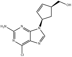 (1S,4R)-4-(2-amino-6-chloor-9H-purine-9-yl)-2-cyclopenteen-1-methanol