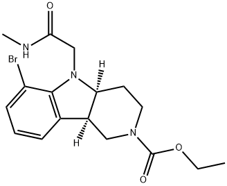 (4aS,9bR)-Ethyl-6-broom-5-(2-(methylamino)-2-oxoethyl)-3,4,4a,5-tetrahydro-1H-pyrido[4,3-b]indool-2(9bH) )-carboxylaat