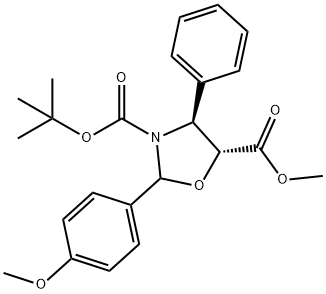 (4S,5R)-3-tert-butoxycarbony-2-(4-anisy)-4-fenyl-5-oxazolidinecarboxylaat