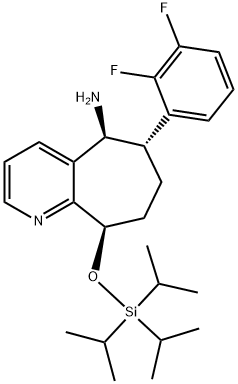 (5S,6S,9R)-6-(2,3-difluorfenyl)-9-((triisopropylsilyl)oxy)-6,7,8,9-tetrahydro-5H-cyclohepta[b]pyridine-5-amine