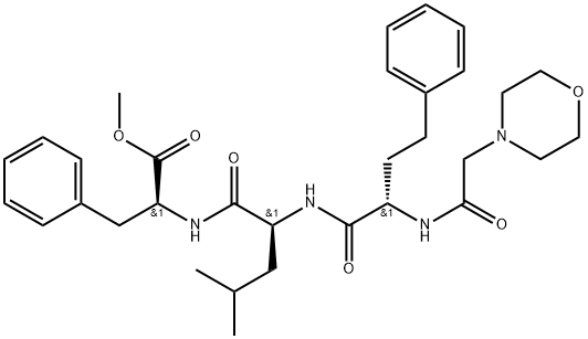 (alfaS)-alfa-[[2-(4-morfolinyl)acetyl]amino]benzeenbutanoyl-L-leucyl-L-fenylalaninemethylester