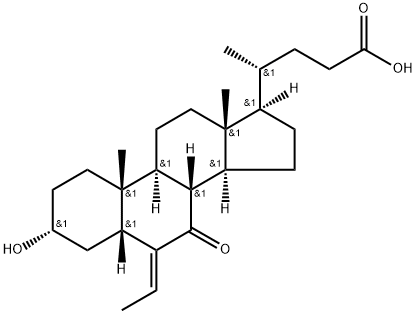 (E)-3α-hydroxy-6-ethylideen-7-keto-5β-cholan-24-zuur