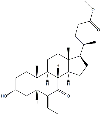 (E/Z)-3α-hydroxy-6-ethylideen-7-keto-5β-cholan-24-zuur Methylester