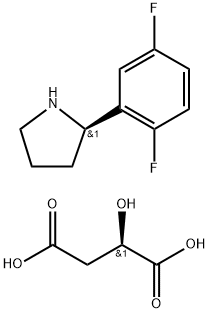 (R)-2-(2,5-difluorfenyl)pyrrolidine (R)-2-hydroxysuccinaat