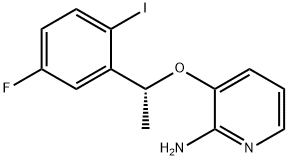 (R)-3-(1-(5-fluor-2-joodfenyl)ethoxy)pyridine-2-amine
