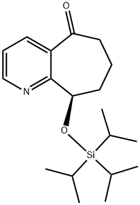 (R)-9-((triisopropylsilyl)oxy)-6,7,8,9-tetrahydro-5H-cyclohepta[b]pyridine-5-onhydrochloride