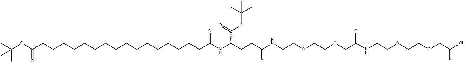 (S)-22-(Tert-butoxycarbonyl)-10,19,24-trioxo-3,6,12,15-tetraoxa-9,18,23-triazahentetracontaan-1,41-dizuur
