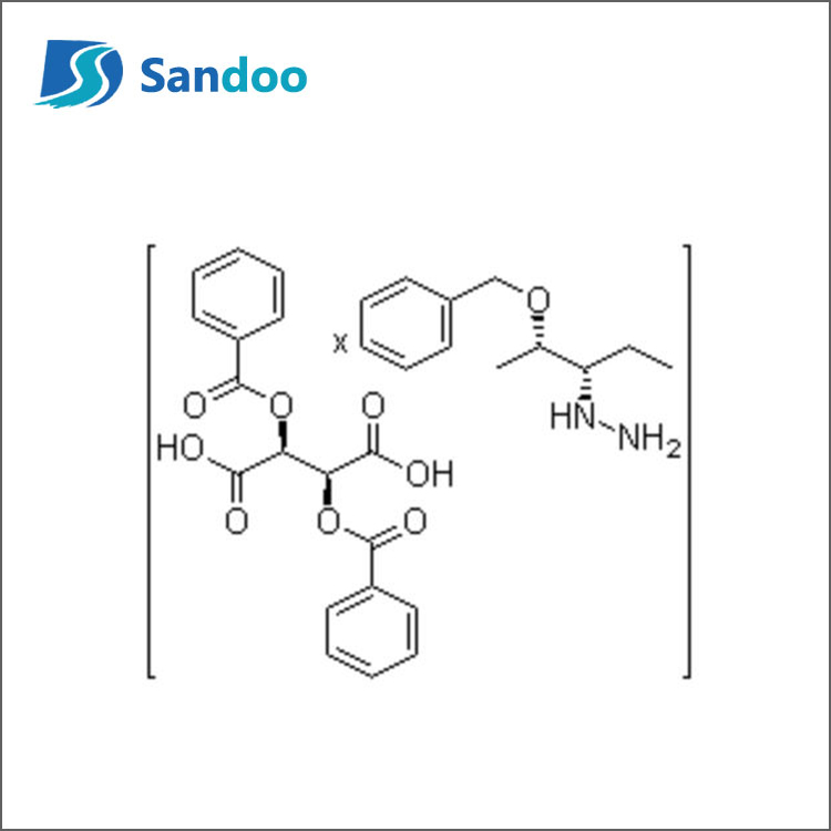 [S-(R',R')]-2,3-Bis(benzoyloxy)butaandizuur Compd. Met [S-(R',R')]-[1-Ethyl-2-(Fenylmethoxy)Propyl]hydrazine