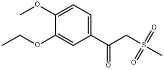 1-(3-ethoxy-4-methoxyfenyl)-2-(methylsulfonyl)ethanon