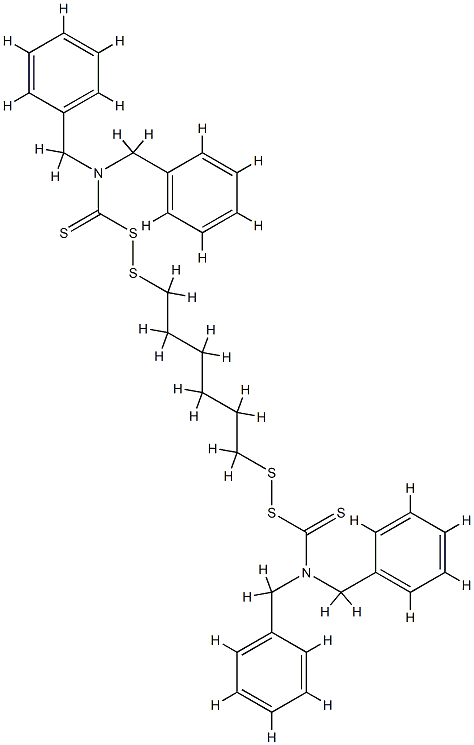 1,6-Bis(N,N′-dibenzylthiocarbamoyldithio)-hexaan