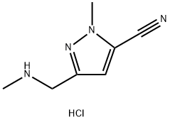 1-methyl-3-((methylamino)methyl)-1H-pyrazool-5-carbonitrilhydrochloride