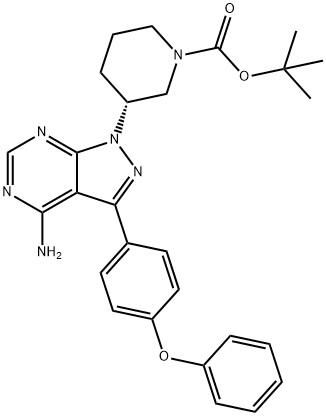 1-Piperidinecarbonzuur, 3-[4-aMino-3-(4-fenoxyfenyl)-1H-pyrazolo[3,4-d]pyriMidin-1-yl]-, 1,1-diMethylethylester, (3R)