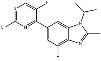 1H-BenziMidazol, 6-(2-chloor-5-fluor-4-pyriMidinyl)-4-fluor-2-methyl-1-(1-methylethyl)-