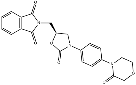 1h-isoindool-1,3(2h)-dion, 2-[[(5s)-2-oxo-3-[4-(3-oxo-4-morfolinyl)fenyl]-5-oxazolidinyl]methyl]-
