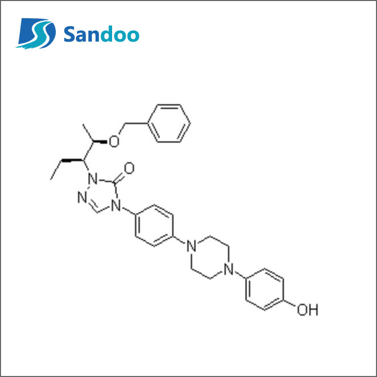 2-[(1S,2S)-1-ethyl-2-benzyloxypropyl]-2,4-dihydro-4-[4-[4-(4-hydroxyfenyl)-1-piperazinyl]fenyl]-3H-1,2 ,4-triazool-3-één