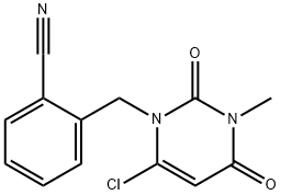 2-[(6-chloor-3,4-dihydro-3-methyl-2,4-dioxo-1(2h)-pyrimidinyl)methyl]benzonitril