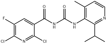 2,6-dichloor-5-fluor-N-((2-isopropyl-4-methylpyridine-3-yl)carbamoyl)nicotinamide