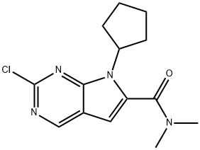 2-Chloor-7-cyclopentyl-N,N-dimethyl-H-pyrrolo[2,3-d]pyrimidine-6-carboxamide