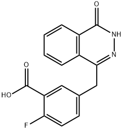 2-fluor-5-((4-oxo-3,4-dihydroftalazine-1-yl)methyl)benzoëzuur