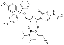 2'-Fluor-N4-acetyl-5'-O-(4,4'-dimethoxytrityl)-2'-deoxycytidine-3'-CE-fosforamidiet