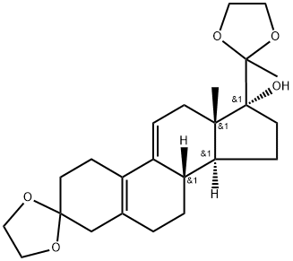 3,20-Bis(ethyleendioxy)-19-norpregna-5(10)9(11)dieen-17-ol