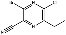 3-broom-5-chloor-6-ethylpyrazine-2-carbonitril