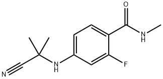 4-(2-CYANOPROPAAN-2-YLAMINO)-2-FLUOR-N-METHYLBENZAMIDE