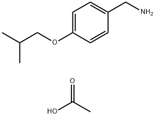 4-(2-methylpropoxy)benzeenmethaanamineacetaat (1:1)