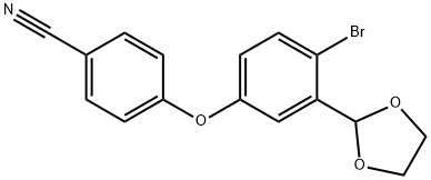 4-(4-BroMo-3-(1,3-dioxolaan-2-yl)fenoxy)benzonitril