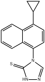 4-(4-cyclopropylnaftalen-1-yl)-1H-1,2,4-triazool-5(4H)-thion