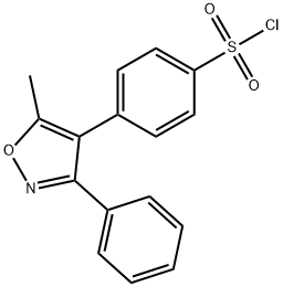 4-(5-methyl-3-fenyl-4-isoxazolyl)benzeensulfonylchloride