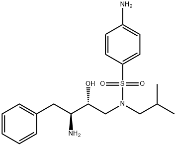 4-AMINO-N-[(2R,3S)-3-AMINO-2-HYDROXY-4-FENYLBUTYL]-N-ISOBUTYLBENZEEN-1-SULFONAMIDE