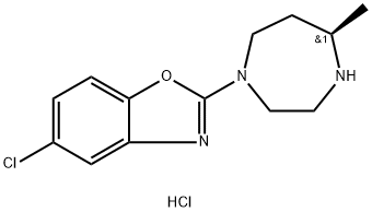 5-chloor-2-((R)-5-methyl-[1,4]diazepan-1-yl)benzooxazoolhydrochloride