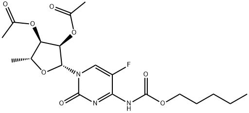 5`-deoxy-5-fluor-N-[(pentoyloxy)carbonyl]cytidine 2`,3`-diacetaat