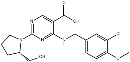 5-PyriMidinecarbonzuur, 4-[[(3-chloor-4-Methoxyfenyl)Methyl]aMino]-2-[(2S)-2-(hydroxyMethyl)-1-pyrrolidinyl]-