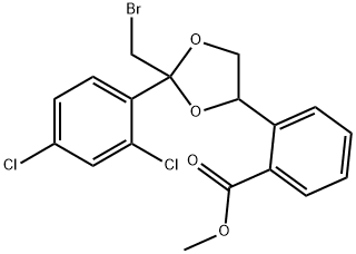 cis-2-(broommethyl)-2-(2,4-dichloorfenyl)-1,3-dioxolaan-4-ylmethylbenzoaat