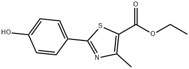 ethyl-2-(4-hydroxyfenyl)-4-methylthiazool-5-carboxylaat