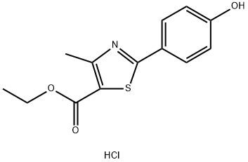 Ethyl-2-(4-hydroxyfenyl)-4-methylthiazool-5-carboxylaathydrochloride
