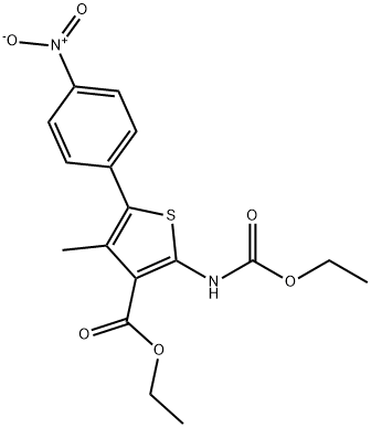 ethyl-2-((ethoxycarbonyl)amino)-4-methyl-5-(4-nitrofenyl)thiofeen-3-carboxylaat