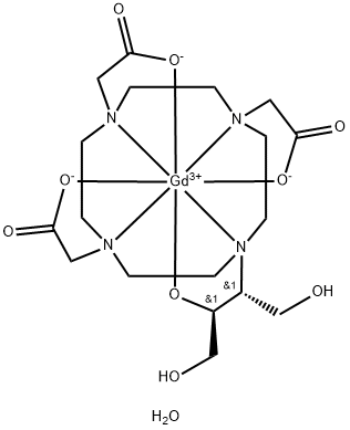 Gadolinium, [10-[2-(hydroxy-kO)-3-hydroxy-1-(hydroxymethyl)propyl]-1,4,7,10-tetraazacyclododecaan-1,4,7-triacetato(3-)-kN1, kN4,kN7,kN10,kO1,kO4,kO7]-,monohydraat,[SA-8-1425362'5'-(R*,S*)]- (9CI)