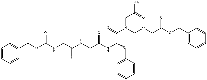 Glycinamide, N-[(fenylmethoxy)carbonyl]glycylglycyl-L-fenylalanyl-N-[[2-(fenylmethoxy)-2-oxoethoxy]methyl]-
