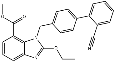 Methyl-1-[(2'-cyaanbifenyl-4-yl)methyl]-2-ethoxy-1H-benzimidazool-7-carboxylaat
