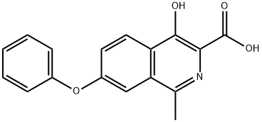 methyl-1-chloor-4-hydroxy-7-fenoxyisochinoline-3-carboxylaat