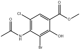 Methyl-4-(acetylaMino)-3-broom-5-chloor-2-hydroxybenzoaat