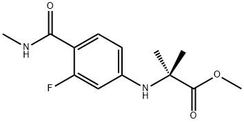 N-[3-Fluor-4-[(methylamino)carbonyl]fenyl]-2-methylalaninemethylester