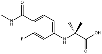 N-[3-Fluor-4-[(methylamino)carbonyl]fenyl]-2-methylalanine