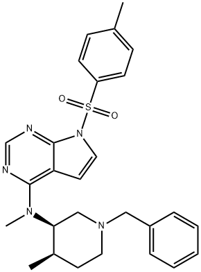 N-((3R,4R)-1-Benzyl-4-methylpiperidine-3-yl)-N-methyl-7-tosyl-7H-pyrrolo[2,3-d]pyrimidine-4-amine