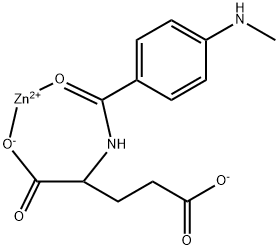 N-[4-(Methylamino)benzoyl]-L-glutaminezuur-zinkzout